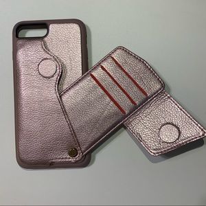 ROSE GOLD Wallet phone case IPHONE 7 PLUS